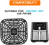 Air Fryer Grill Plate Fryer Replacement Grill Pan, Sturdy 304 Stainless Steel Grill Pan Tray Replacement Parts with Rubber Feet, Nonstick Grill Bo...