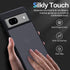 Miimall Compatible for Google Pixel 7a Case, Smooth Frosted Translucent Case Protective Matte Clear Cover Case for Google Pixel 7a 6.1'' 2023, Bla...