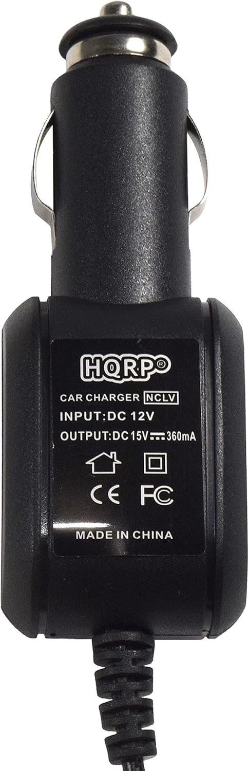 HQRP Car Charger DC Adapter Power Cord Compatible with Philips Norelco RQ1160, RQ1160CC, RQ1150, HQ560, HQ568, HQ586, HQ9171, HQ9190, PT730, PT860...