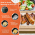 Numola 100 Pcs Air Fryer Liners Disposable Parchment Paper, 8 Inch Perforated Airfryer Sheets for Baking, Square Non-Stick Steamer Liner for Oven,...