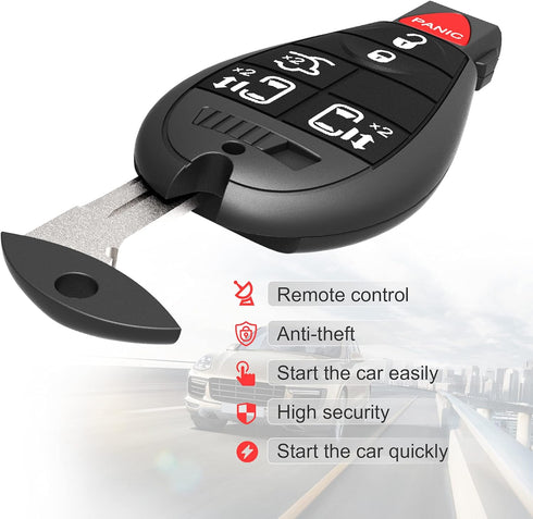 VOFONO Keyless Entry Remote Key Fob Compatible with 08-16 Chrysler Town and Country 08-14 Dodge Grand Caravan 11-14 Dodge Durango Replacement for ...