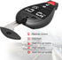 VOFONO Keyless Entry Remote Key Fob Compatible with 08-16 Chrysler Town and Country 08-14 Dodge Grand Caravan 11-14 Dodge Durango Replacement for ...