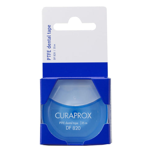 Curaprox DF 820 PTFE Tear-Resistant Dental Tape for Improved Dental Hygiene...