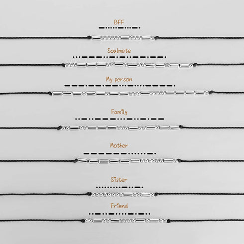 Hicarer DIY Morse Code Bracelet Making Kit, 800 Round and 800 Long Tube Spacer Beads Handmade Adjustable Bracelets Necklaces 20 Morse Code Decodin...