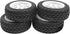 OD 75mm/2.95'' Rubber Tires & Plastic Wheel Rims 12mm Hex Compatible with Traxxas HSP Tamiya HPI Kyosho 1/10 On-Road Touring Racing Car,WLtoys 1/1...