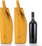 GIFORYA 2PCS Wine Gift Bag, Reusable Leather Wine Tote Carrier, Double Layered Champagne Beer Gift Bags Carrier, for Birthdays Bridal Showers Chri...