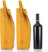 GIFORYA 2PCS Wine Gift Bag, Reusable Leather Wine Tote Carrier, Double Layered Champagne Beer Gift Bags Carrier, for Birthdays Bridal Showers Chri...