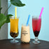 100 Extra Large Plastic Bubble Tea Smoothie Straws, 1/2" Wide X 8 1/2" Long Boba Straws...