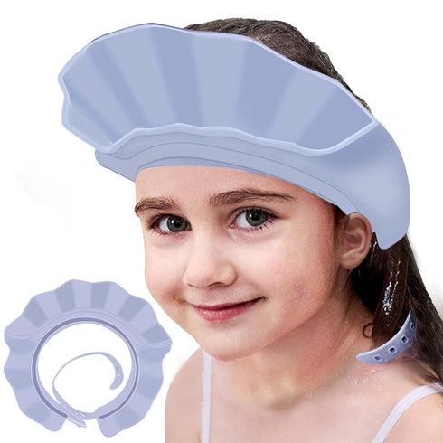 Baby Kids Shower Cap Shower Cap for Kids Shampoo Bath Bathing Hat Silicone Adjustable Washing Hair Shower Bathing Protection Bath Cap for Toddler,...