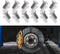 12Pcs Rotor Screws for Brake Discs, Automotive Replacement Brake Adjusting Screw Assemblies, 93600-06014-0H Stainless Steel Brake Disc Rotor Screw...