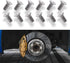 12Pcs Rotor Screws for Brake Discs, Automotive Replacement Brake Adjusting Screw Assemblies, 93600-06014-0H Stainless Steel Brake Disc Rotor Screw...