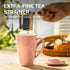 Sweese 15 OZ Porcelain Tea Mug with Infuser and Lid, Loose Leaf Tea Cup, Gifts for Tea Lover, Pink...