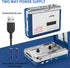 Bluetooth Cassette Player with Headphone, Tape Player Bluetooth Output to Headphone/Speaker,Walkman Portable Cassette Tape Player 2 AA Battery or ...