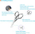 Folding Scissors, Safe Portable Travel Mini Scissors, Stainless Steel Retractable Small Scissors for Home Office, Safe Portable Travel Scissors, 2...