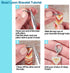 Beadthoven All 6 Size Slide On End Clasps with Extender Chains Jump Rings Lobster Clasps Cord Tube Crimp Ends Findings for Multi-Strand Necklace B...