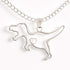 Happy Kisses Dinosaur T-Rex Necklace - Perfect T Rex Dinosaur Gift for Women and Girls – Heartfelt Trex Message Card Included...