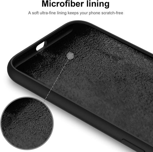 DEENAKIN Compatible with iPhone 11 Case with Screen Protector, Silicone Gel Rubber Bumper Cover,Slim Fit Shockproof Protective Phone Cover Black...