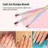 Beetles Gel Nail Brush, 7Pcs Nail Art Brushes, Nail Art Tips Nail Brushes for Nail Art Nail Painting Brush Pen Set for Home and Salon Use Decorati...