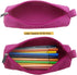 Enyuwlcm Heavy Canvas Stationery Stylish Simple Pencil Bag and Durable Compact Zipper Pencil Case Pouch 1 Pack Pink...