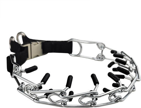 New Prong Dog Collar Metal Prong Dog Training Dog Collar with Metal Quick Release Pet Collar for Dogs Large Size...