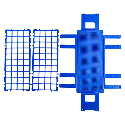 3 Packs Plastic Test Tube Rack, 40 Holes Lab Test Tube Rack Holder for 20mm Test Tubes, Blue, Detachable (40holes)...