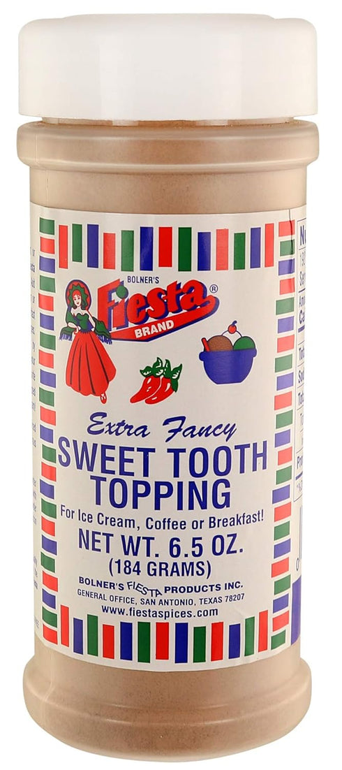 Bolner's Fiesta Extra Fancy Sweet Tooth Topping (for Ice Cream, Coffee, Breakfast Treats and more), 6.5 Ounce Shaker...