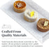 Silver Spoons DISPOSABLE LACE TRAYS | for Upscale Wedding and Dining | 6 pc | White | 14” x 7.5” -...