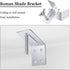 Roman Shade Wall L Bracket and Wingnut Ceiling or Wall Mount Brackets Mounting Installation L-Brackets for Roman Shade Home Window Drapery Use (8)...
