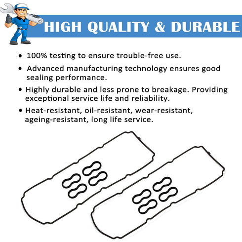 Donepart Valve Cover Gasket VS50476R for Commander Grand Cherokee Dodge Charger Durango Magnum Ram Chrysler Aspen 5.7L 6.1L 2003-2009...