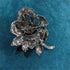 Rose Flower Brooch for Women Girls Red Rhinestone Crystal Rose Lapel Pin Elegant Dress Accessories Jewelry Wedding Birthday Valentine's Day Gift...