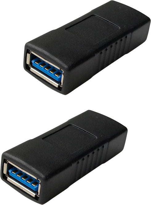 USB 3.0 Female to Female Extension Connector Adapter (2 Pack)...