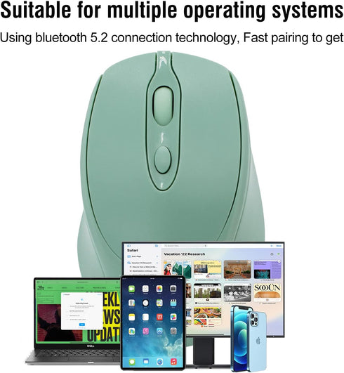 Bluetooth Mouse,Rechargeable Wireless Mouse for Laptop/iPad/MacBook Pro/Air, Silent Mouse Portable Slim for Surface Pro/PC/Lenovo/Samsung Tablet (...