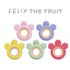 BAMBAM Baby Premium Silicone Teething Ring Toy – Felix The Fruit – 100% BPA Free Silicone, Child Safety Tested, Teether Toys for Baby & Infant 0-6...