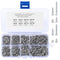 M2 Flat Head Self Tapping Screws, 800 Pcs Cross Drive Head Self Tapping Woodworking Fastener Screws, Self Drilling Screws Assortment Kit, 4/5/6/8/...