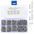 M2 Flat Head Self Tapping Screws, 800 Pcs Cross Drive Head Self Tapping Woodworking Fastener Screws, Self Drilling Screws Assortment Kit, 4/5/6/8/...