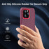 For iPhone 13 Pro Max Case with Full Body Protection, iPhone 12 Pro Max Case Heavy Duty Shockproof 3 in 1 Silicone Rubber with Hard PC Rugged Dura...