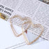Boho Love Heart Hoop Earrings Vintage Hollow Heart Earrings Gold Large Heart Stud Earrings Exaggerate Heart Shape Earrings Jewelry for Women...