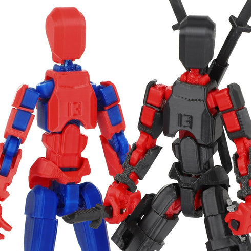 Titan 13 Action Figure,Lucky Robo 13 Action Figure T13 Action Figure 3D Printed Multi-Jointed Movable, Nova T 13 Action Figure Dummy 13 Action Fig...