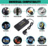 12V 10A Power Adapter Car Charger Converter,Car Cigarette Lighter Socket AC/DC Power Supply Adapter Transformer for Tire Inflator, Car Refrigerato...