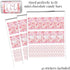 Ooh La La Watercolor Floral Paris Birthday Party Sticker Bundle Kit 429 pieces!!! Includes 60 2 Circle Stickers for Favors & Goodie Bags, 45 Mini ...