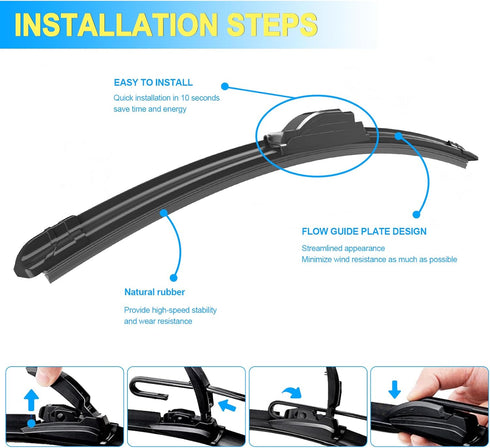 CJPPPZIW® Windshield Wipers-26 Inch+17 Inch Replacement for 2002 2003 2004 2005 2006 2019 2020 2021 2022 2023 Nissan Altima Wiper Blades for My Ca...