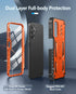 FNTCASE for Samsung Galaxy A14-5G Case: Dual-Layer Protective Textured Shockproof Rugged TPU Cover with Kickstand | Military Grade Drop Protection...