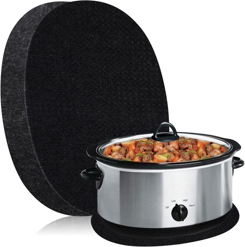 Heat Resistant Mat for Crockpot Slow Cooker with Appliance Slider Function, 2 Pack Countertop Protector for Crock Pot Slow Cookers, Crock-Pot 3-10...