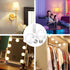 Rechargeable Battery Operated Light Bulb with Remote Control 2 Packs, 350LM Dimmable Detachable LED Bulb with 15 Colors Selectable & 3 Timer, Wire...