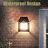 Solar Sconce Lights - Outdoor Solar Lights Porch Lightspatio Wall Light Fixture Human Body Sensor Lighting from Dusk to Dawn 3 Modes for Terraces,...