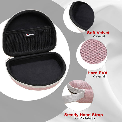 LTGEM Hard Case for Sony MDR-ZX110/ZX110AP/ZX110NC/ZX310AP Wired On-Ear Headphones, for iClever BTH22 Kids Headphones - Travel Protective Carrying...