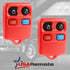 Key Fob Keyless Entry Remote fits Ford, Lincoln, Mercury, Mazda Mustang (Red), Set of 2...