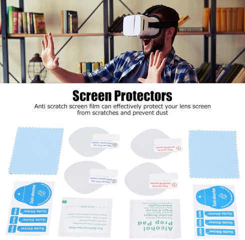 4Pcs VR Glasses HD Lens Protective Film for Oculus Quest 2, Scratch Proof, Sweat Proof, Dust Proof, Virtual Reality Glasses Accessories Lens Film ...
