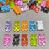Juland 100 Pieces 10 Colors Resin Candy Gummy Bear Flatbacks Cabochons Deco Bears Colorful Charms Beads for DIY Necklace Pendants Keychain Brooch ...