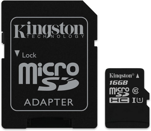 Kingston Digital 16GB Micro SDHC UHS-I Class 10 Industrial Temp Card with SD Adapter (SDCIT/16GB)...